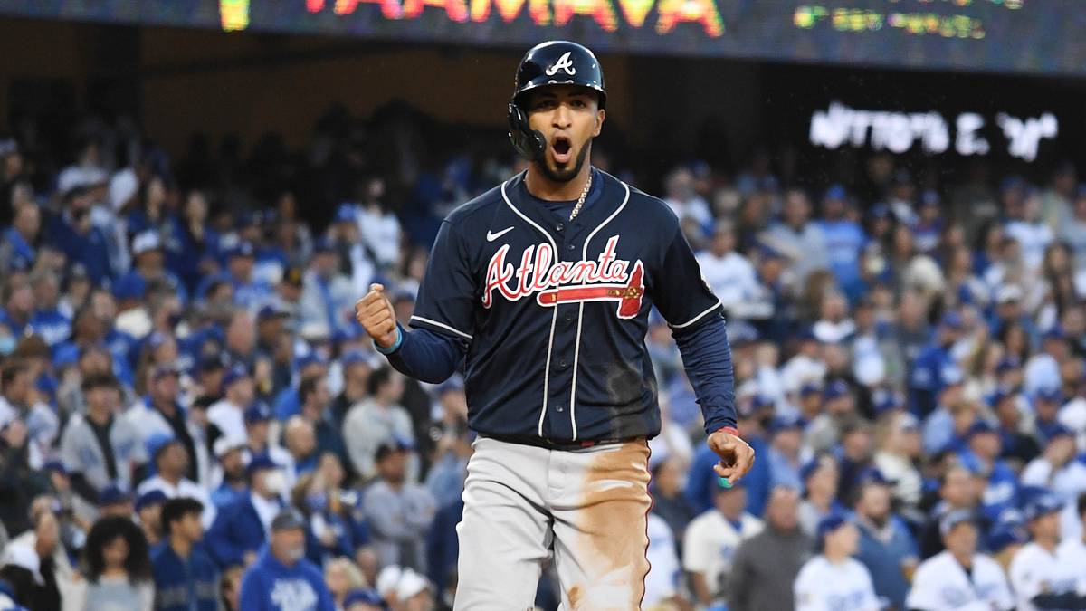 Eddie Rosario Homers Twice as Braves Rout Dodgers to Take 3-1 Lead in NLCS