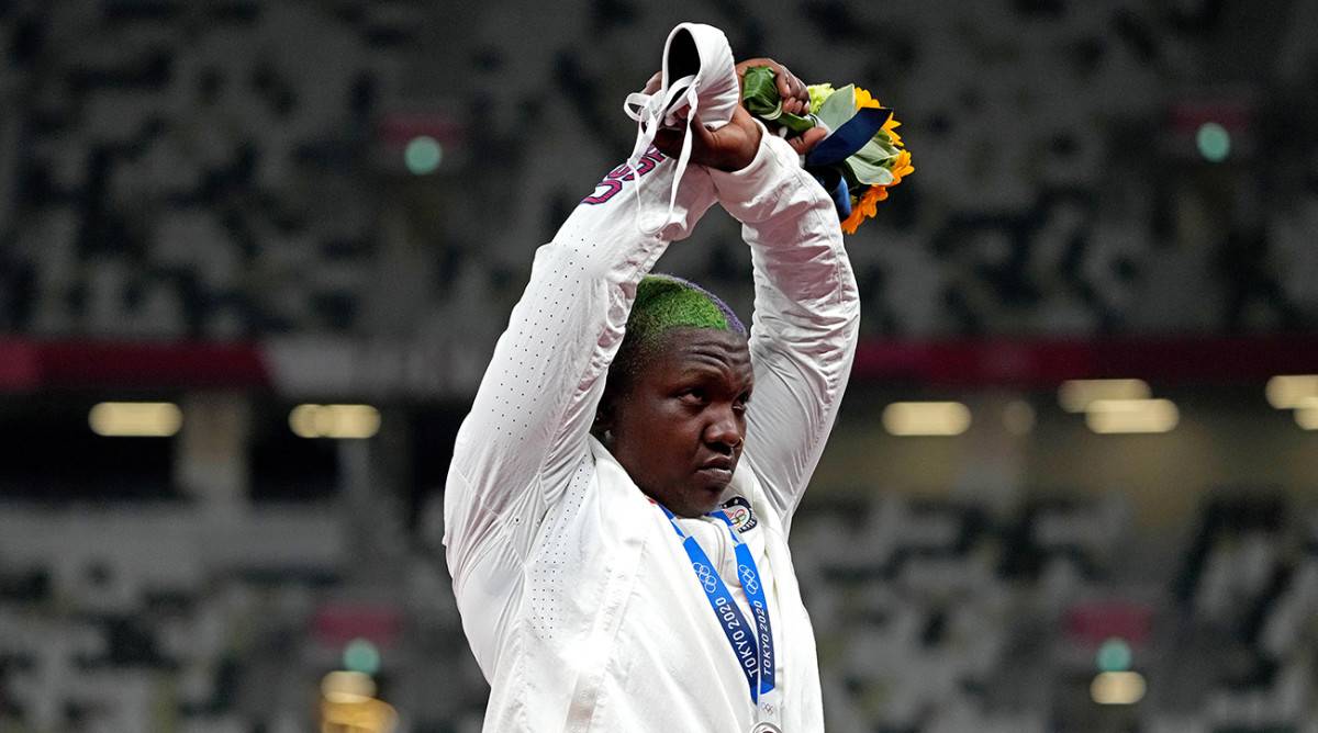 U.S. Shot Putter Raven Saunders Could Face Punishment for Demonstration