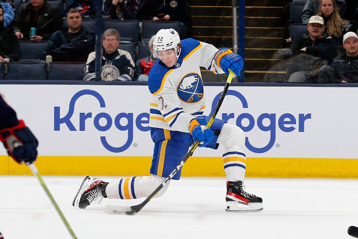 Sabres' Tage Thompson Scores Five Goals Against Blue Jackets