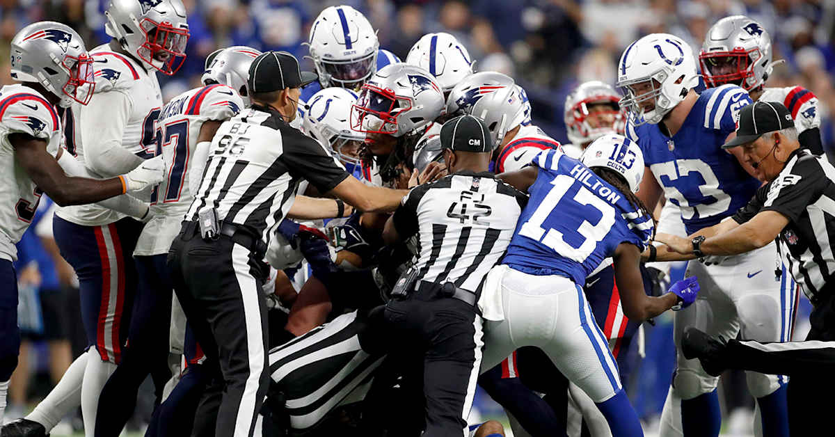 ColtsPatriots Michael Pittman Jr., Kyle Dugger ejected after skirmish