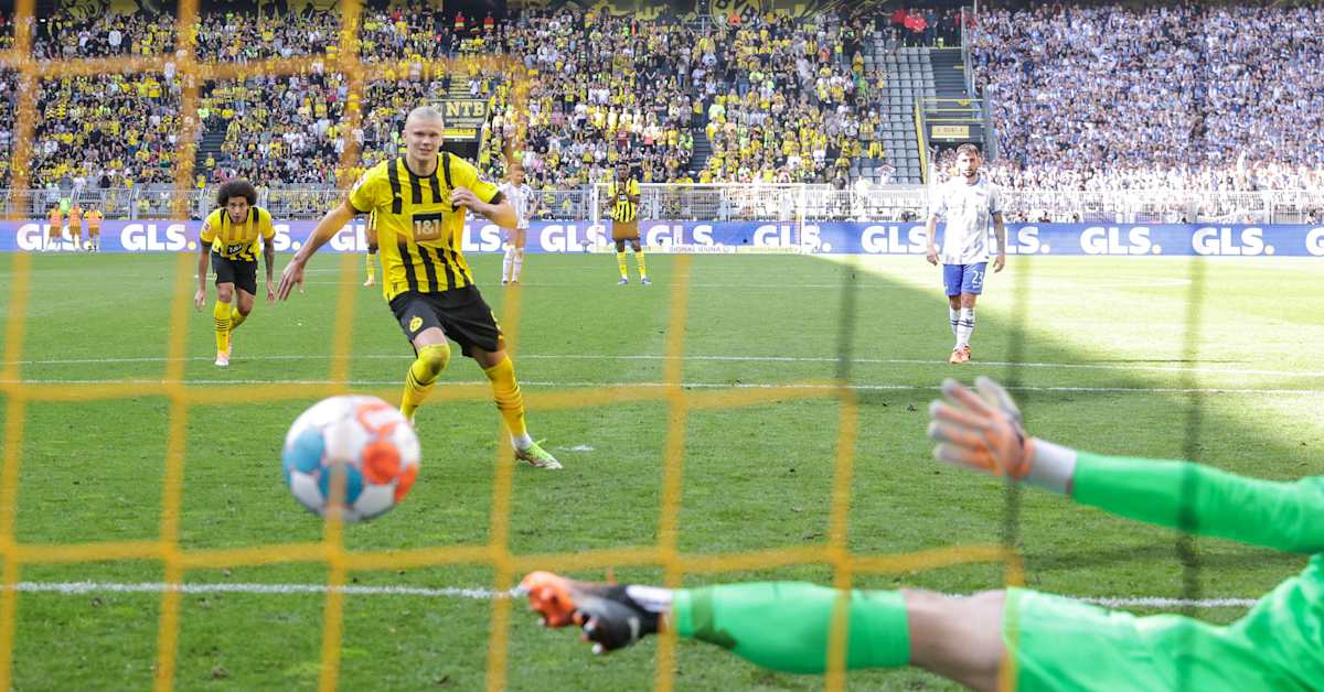 Watch Erling Haaland score and celebrate final Dortmund goal Futbol