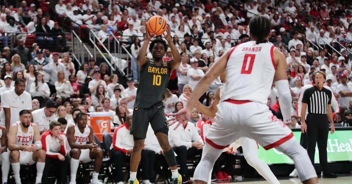 Keyonte Baylor Bears Basketball Plays in Lubbock Against Texas