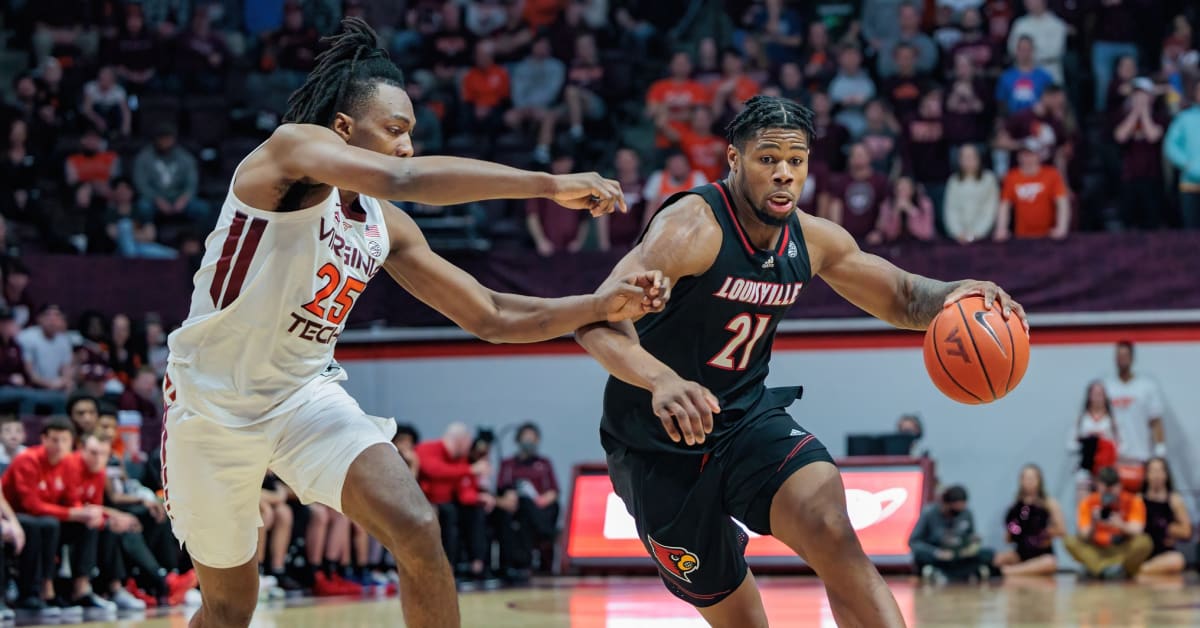 Blacksburg, Virginia, USA. 1st Mar, 2022. Louisville Cardinals forward  Jae'Lyn Withers (24) looks to drive during the NCAA Basketball game between  the Louisville Cardinals and the Virginia Tech Hokies at Cassell Coliseum  in Blacksburg, Virginia. Greg