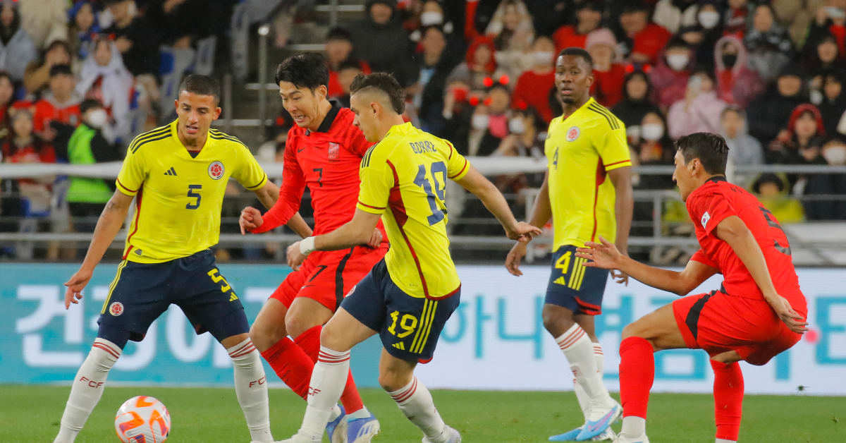 South Korea's Son Heungmin scores 2 longrange goals vs Colombia