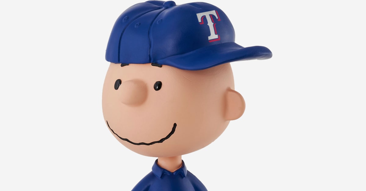 Texas Rangers FOCO Charlie Brown Peanuts Bobblehead Debuts Sports