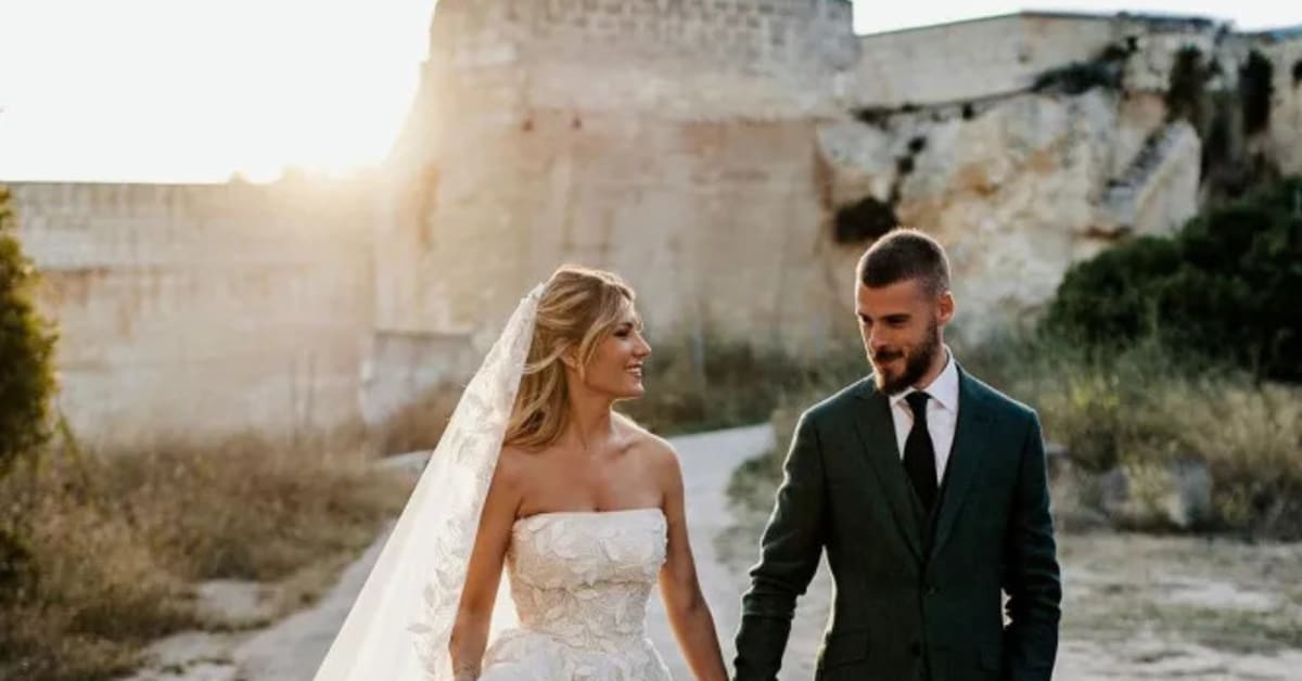 David de Gea and wife Edurne share wedding photos - Futbol on FanNation