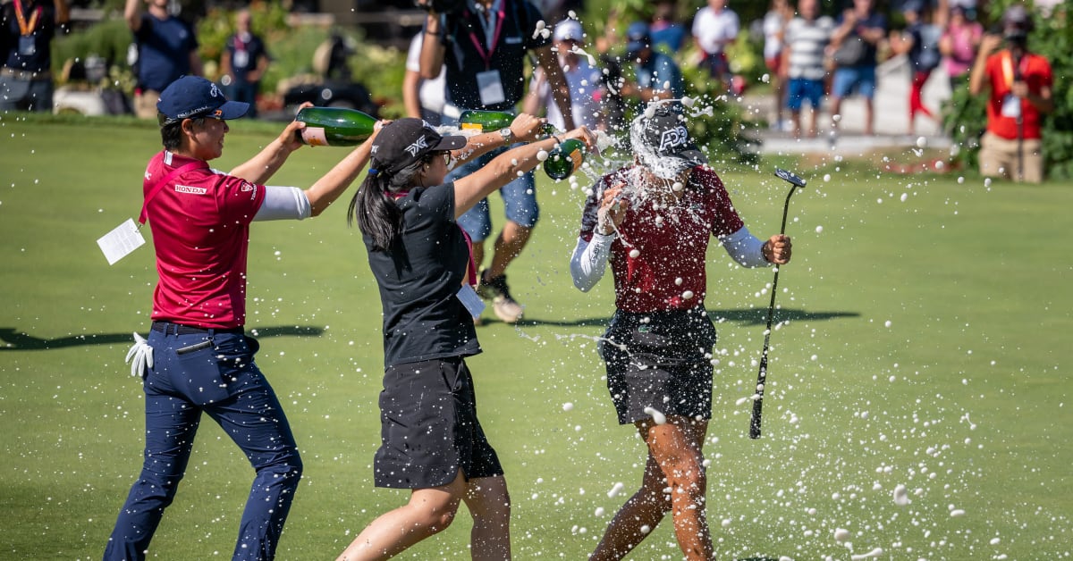 Champagne Showers in France Celine Boutier First Frenchwoman to Win Evian Championship