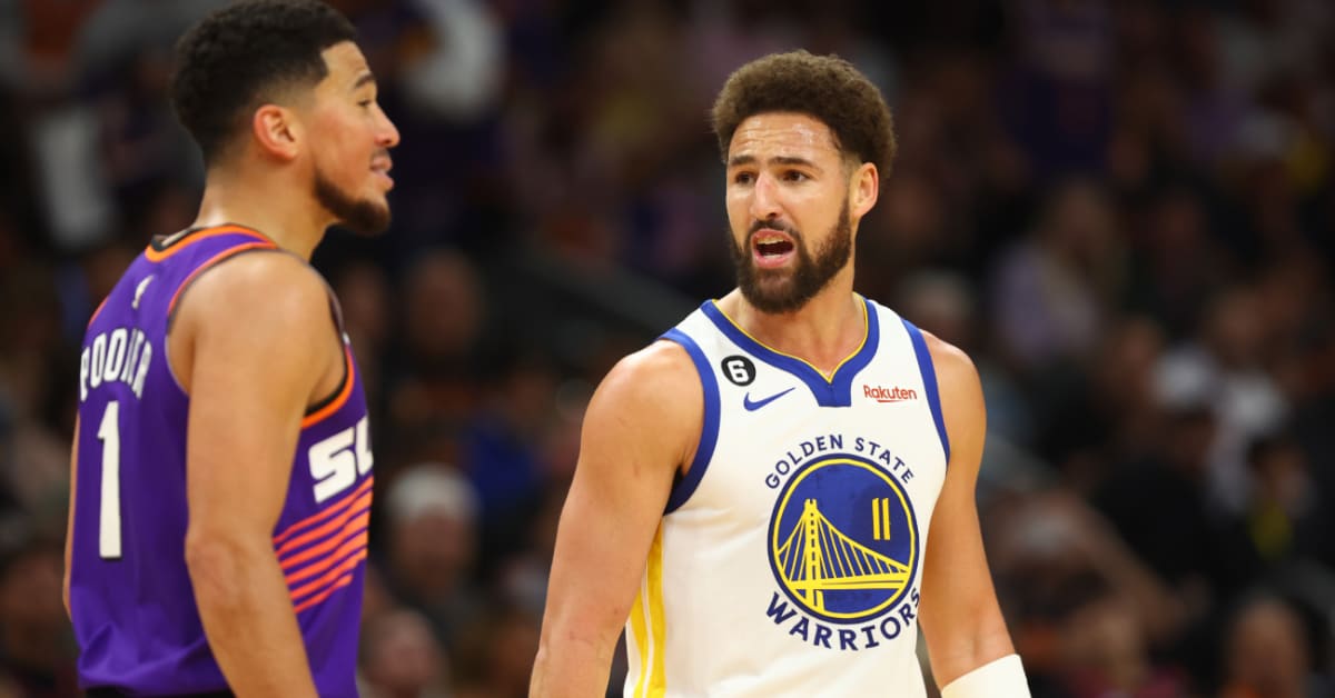 Klay Thompson hilariously regrets four-finger taunt to Suns' Devin Booker –  NBC Sports Bay Area & California