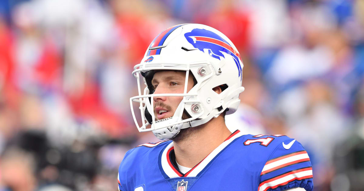 Buffalo Bills LOOK: Josh Allen Rocking Slick Blue Helmet Before Practice -  Sports Illustrated Buffalo Bills News, Analysis and More