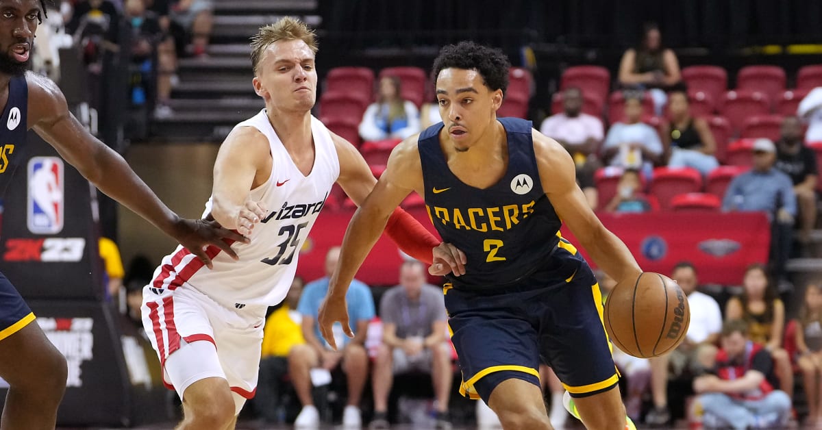 Indiana Pacers rookie Andrew Nembhard showing off sharp passing through