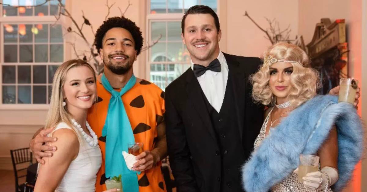 Josh allen halloween party photos from buffalo bills bye week get