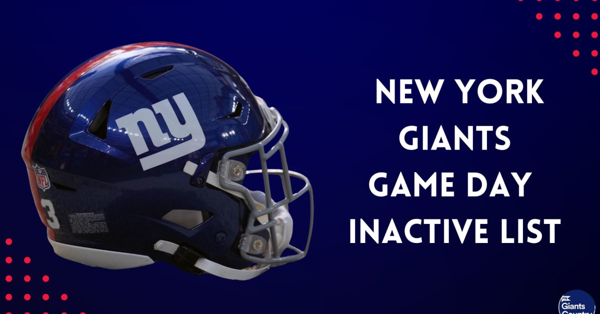 New York Giants Inactive/Lineup Report - Sports Illustrated New York