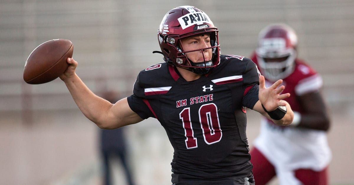 New Mexico State QB Appears to Urinate on New Mexico’s Indoor Practice Field Logo