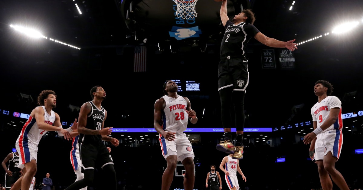 The Nets end their losing streak with a win over the Detroit Pistons
