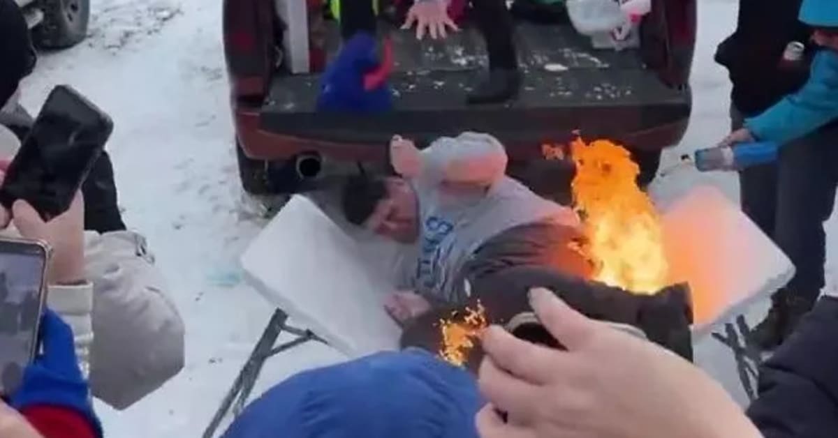 Buffalo Bills VIDEO TableCrashing NFL Fan Catches Fire During Kansas City Chiefs Playoff