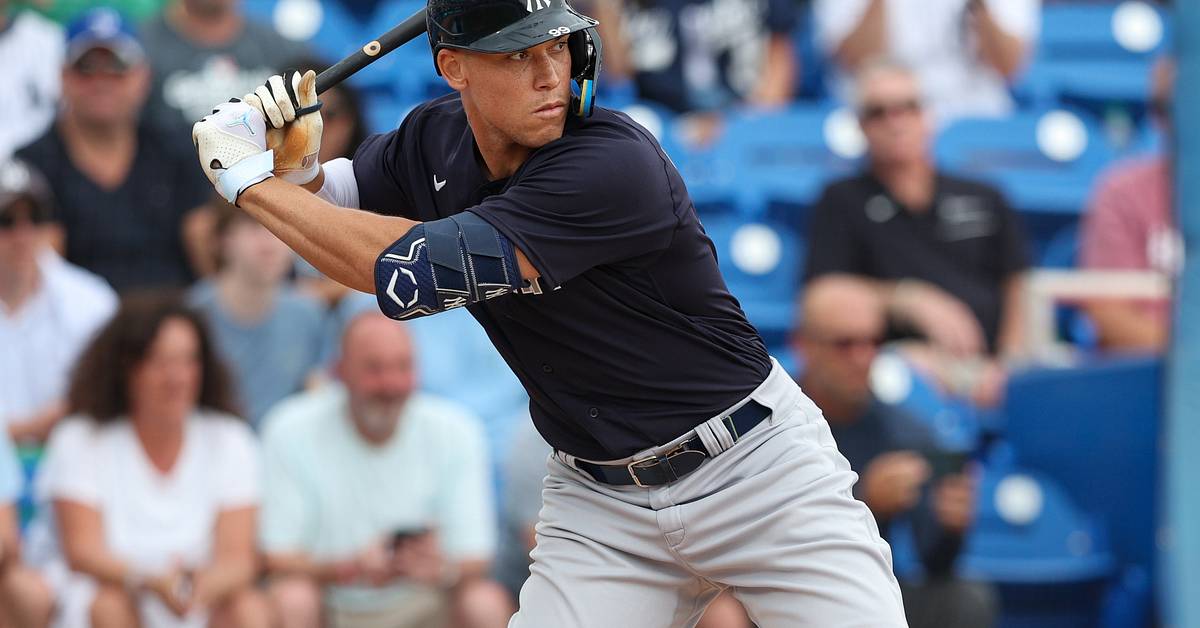 Aaron Judge Takes Batting Practice in Jordan Luka 1 - Sports