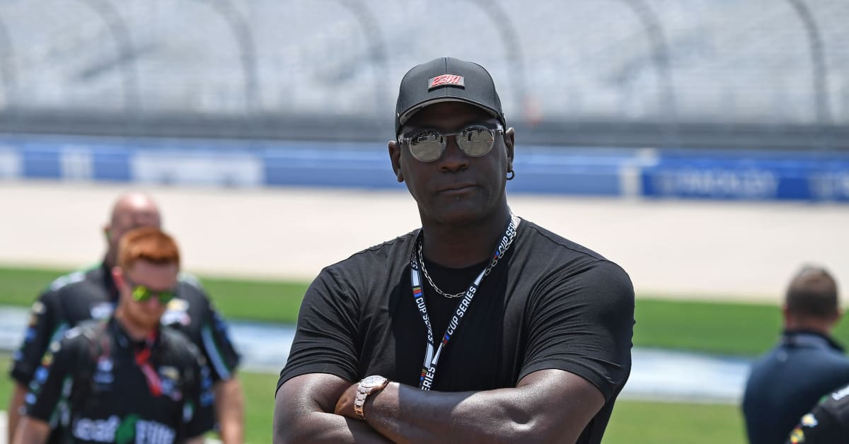 Michael Jordan Wore Iconic Air Jordans at NASCAR Race Sports
