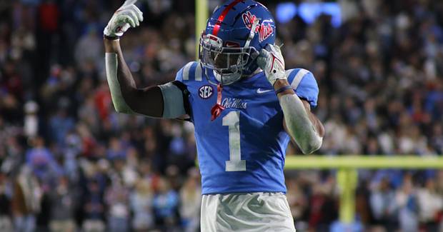 Ole Miss Rebels Receiver Jonathan Mingo 