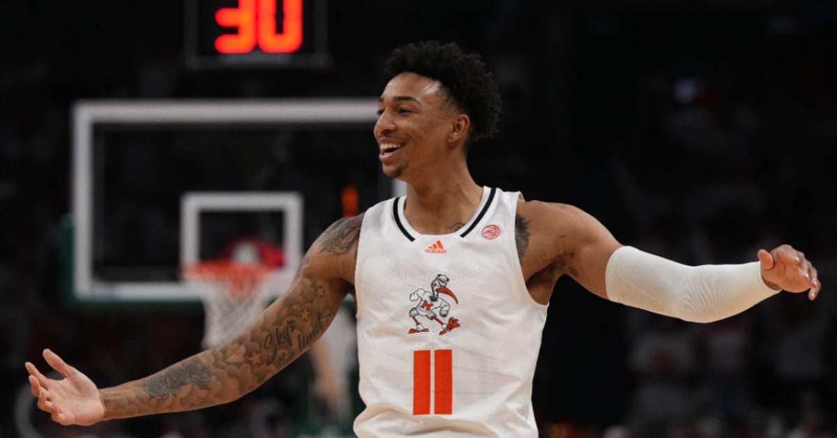 Miami Hurricanes Basketball Players Jordan Miller and Isaiah Wong