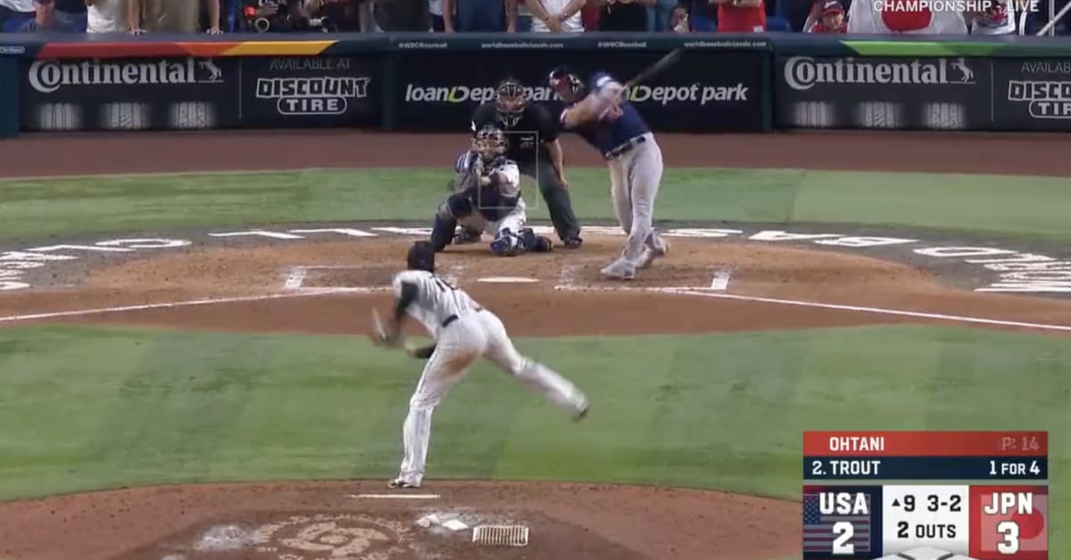 WBC Japanese TV call of Shohei Ohtani’s Strike Out of Mike Trout Ruled