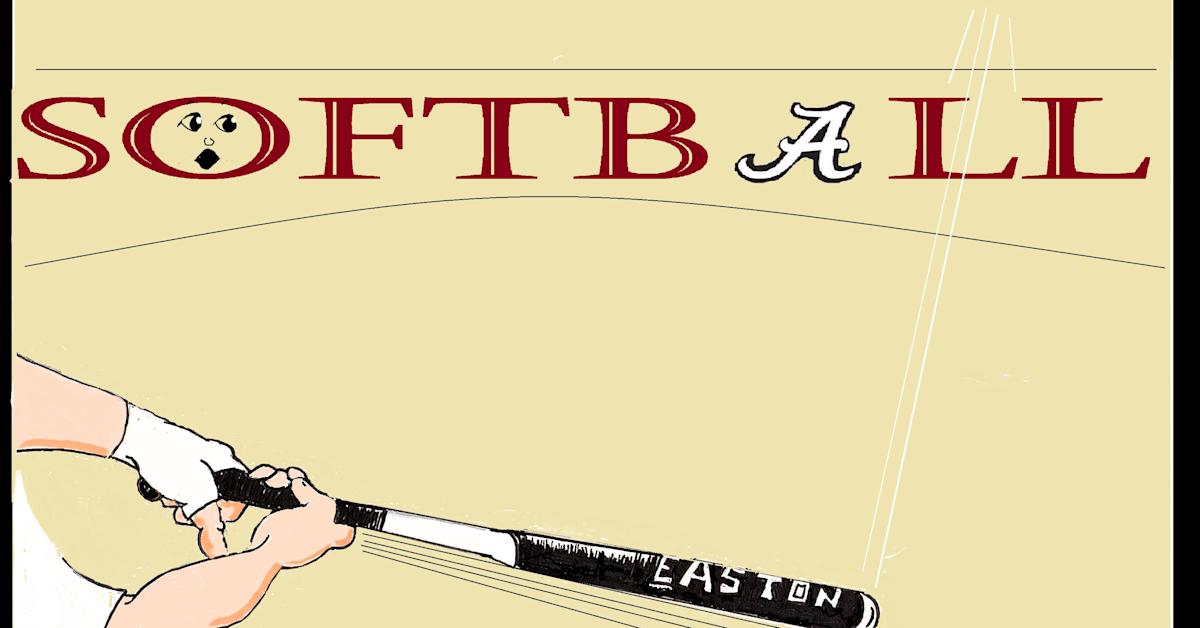 Throwback Crimson Tikes The Crack of a Softball Bat Sports