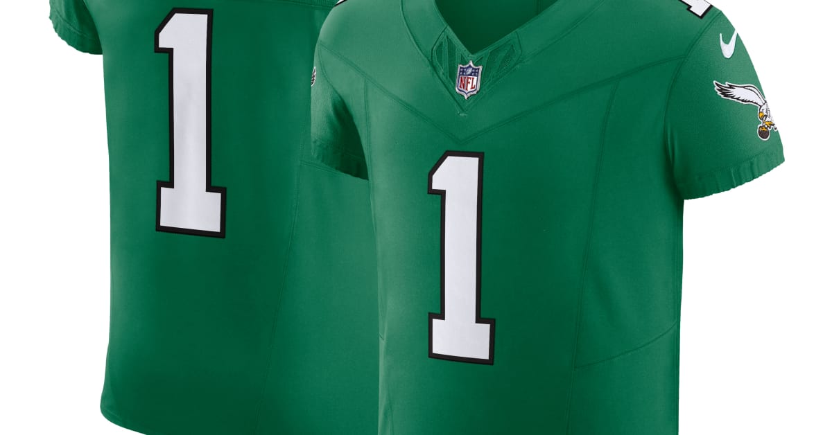 Philadelphia Eagles throwback jersey, Get your Eagles Kelly Green