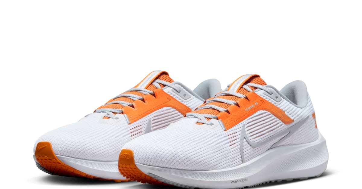 unisex nike white tennessee volunteers pegasus 37 running shoes