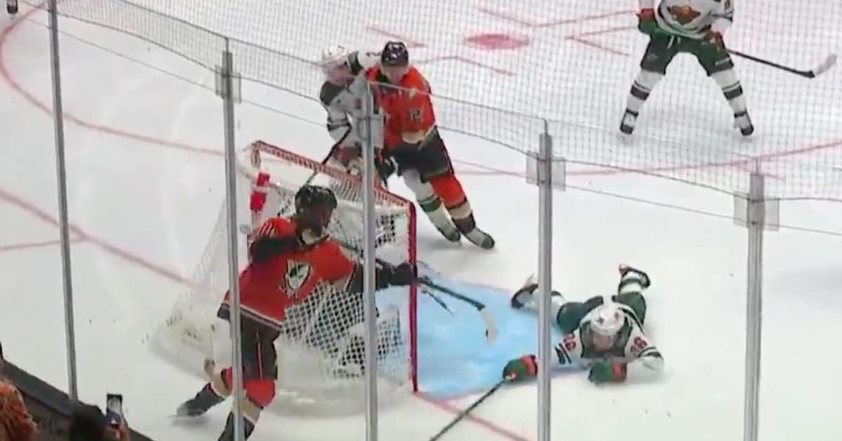 Watch Trevor Zegras' lacrossestyle goal wiped out by Wild challenge