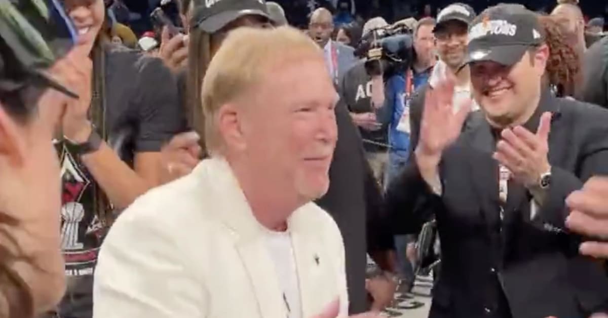 Mark Davis and His Awkward Dance Moves After Las Vegas Aces Won WNBA