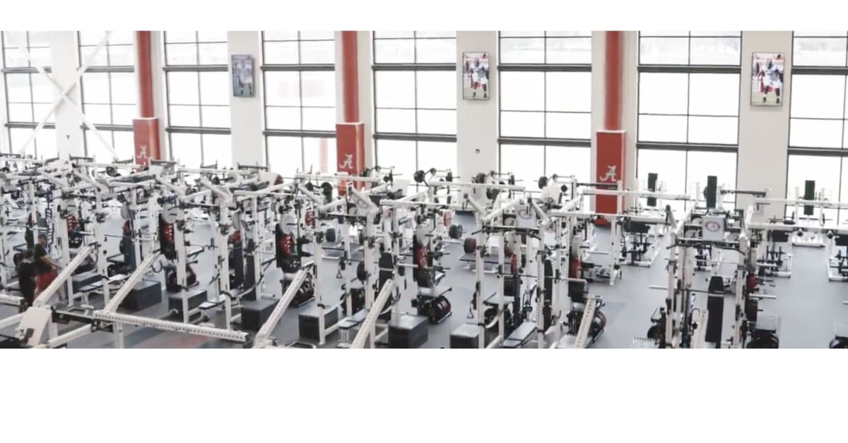 Alabama Athletics Unveil Upgrades to Crimson Tide Football Weight Room