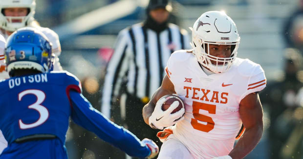 WATCH: Longhorns RB Bijan Robinson Reacts to Selection in Cowboys Mock Draft