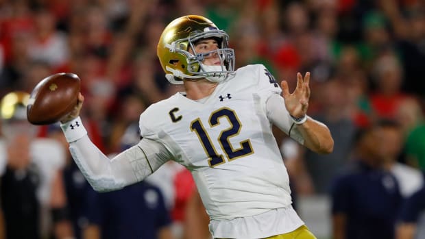 Ian Book played well in Notre Dame's quality loss at Georgia. Will it be enough to impress the College Football Playoff committee?