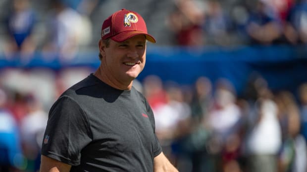 Washington Redskins head coach Jay Gruden before the game against the New York Giants