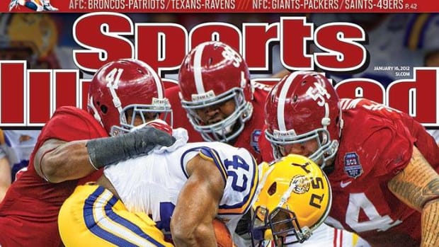 Alabama vs. LSU Sports Illustrated cover, Jan. 16, 2012, Too Much Bama