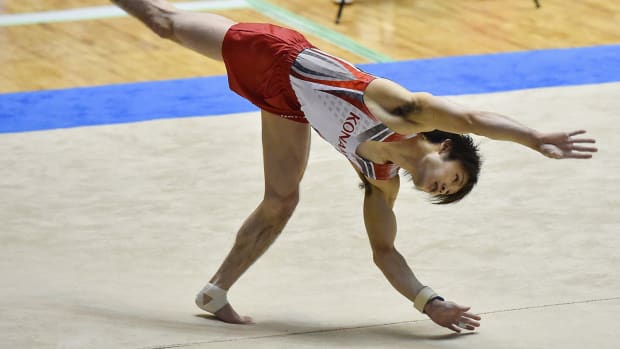 Japan S Kohei Uchimura Soars To 6th World Gymnastics Title