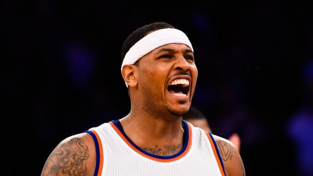 Watch: Carmelo Anthony screams at TV after Syracuse game: ‘They don’t want us to win!’