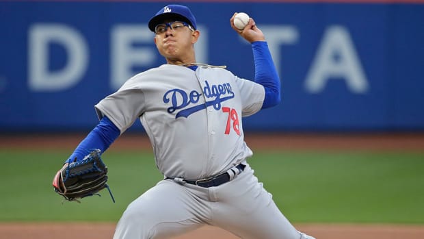 Los Angeles Dodgers pitcher Julio Urías