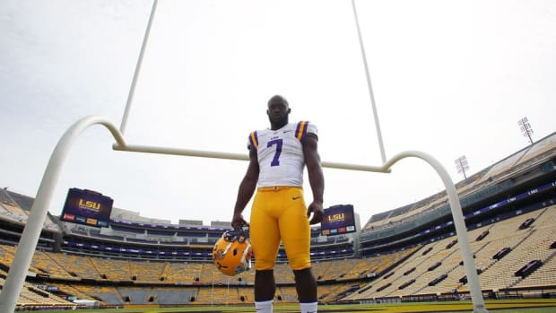 LSU's Leonard Fournette is calling to mind the greats, but what does hype matter to a child of Katrina?