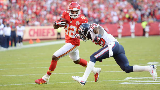 Chiefs wide receiver Dwayne Bowe during a 2013 game against Houston