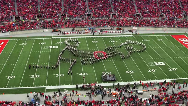 Ohio State marching band's amazing halftime tribute to classic rock