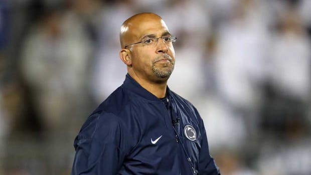 James Franklin during a Penn State football game.