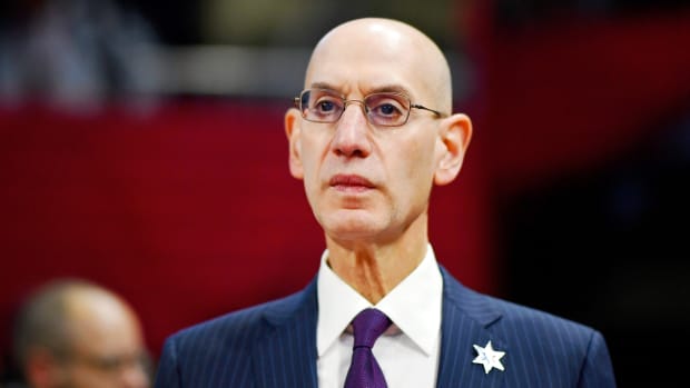 NBA commissioner Adam Silver said he respects peaceful protest in response to players potentially kneeling during the National Anthem.