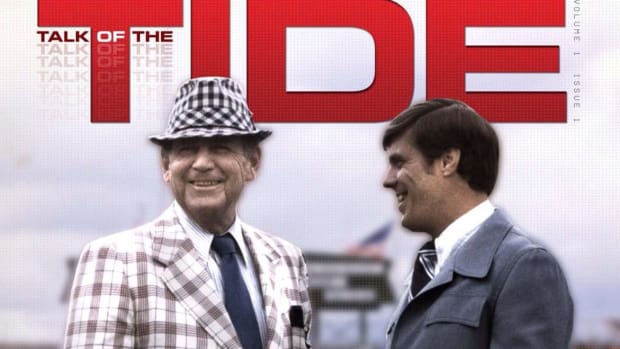 Bill Battle and Bear Bryant on the cover of Talk of the Tide