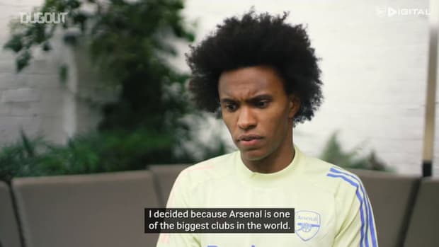 Willian's first interview as an Arsenal player
