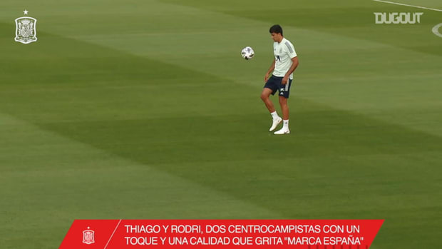 Thiago and Rodri’s exhibition in training
