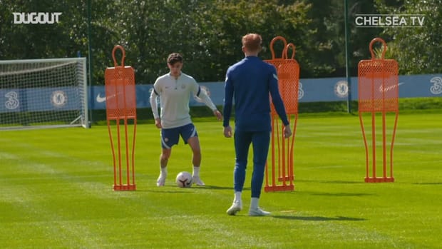 Kai Havertz first training session at Chelsea