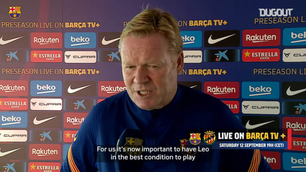 Ronald Koeman looks ahead to his first game in charge of FC Barcelona