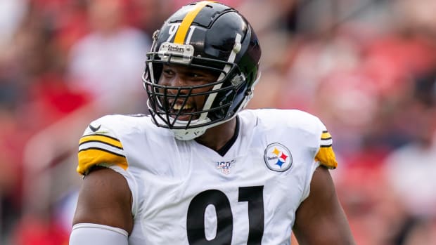 Steelers defensive end Stephon Tuitt during a game.