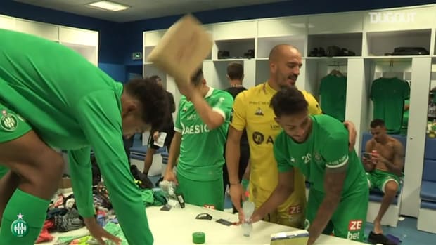 Behind the scenes of Saint-Etienne celebrations after beating OM