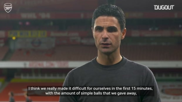 Arteta: 'I'm happy with the points but we have things to improve'
